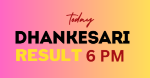 Dhankesari Result Lottery Sambad